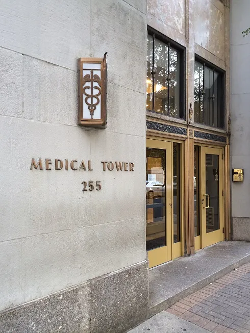 Entrance to office building