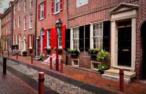 Philadelphia street - historic district photo